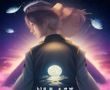 精品同人光年之外封面，科幻宇宙观同人创作，星际飞船穿越星云的壮观画面，冷蓝色调科技感
