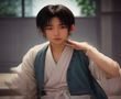 精品同人异界棋局封面，策略博弈向同人，棋盘与角色对弈场景，黑白对比强烈的棋局俯视图