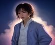 精品同人长夜将尽封面，情感深耕型同人创作，两个角色在雨夜街灯下相遇，温暖黄光氛围